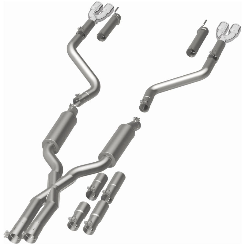 Magnaflow 19367 - MAG19367 - MagnaFlow 2017+ Dodge Challenger 409 SS Polished 3in Quad Tips Cat-Back Exhaust - Shipped in Europe - Tuningsupply.com