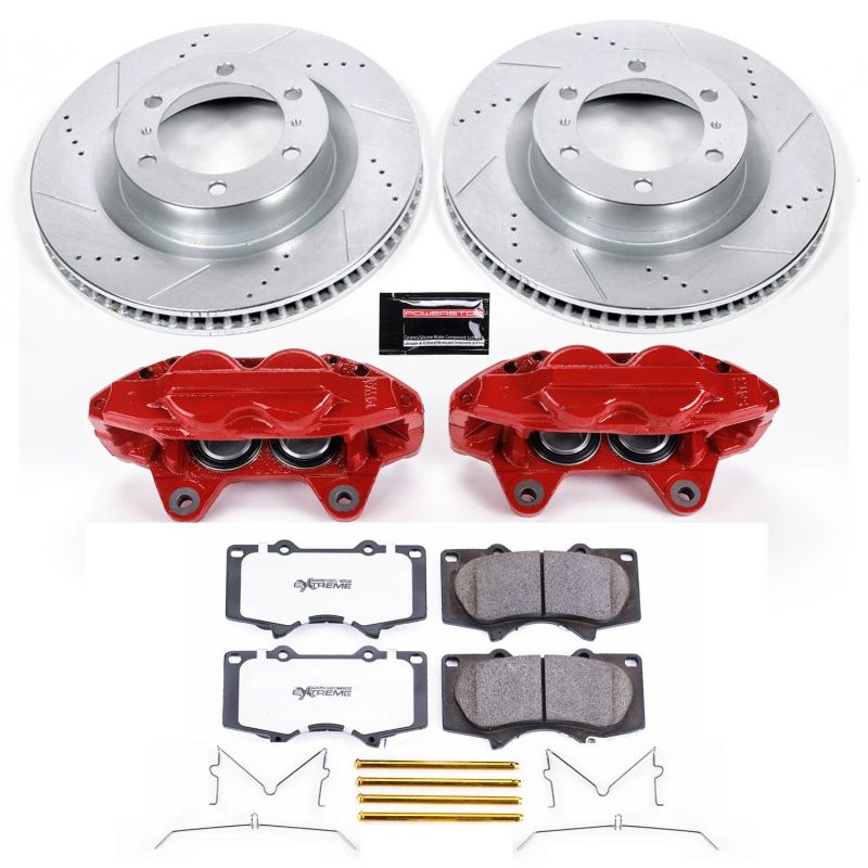 PowerStop KC5873-36 - PSBKC5873-36 - Power Stop 10-15 Toyota 4Runner Front Z36 Truck & Tow Kit w/Cals - Shipped in Europe - Tuningsupply.com