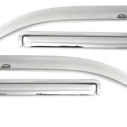 AVS 684804 - AVS684804 - AVS 20-22 Chevrolet Silverado 1500 LTD Ext. Cab/DC F&R Ventvisor Window Deflectors 4pc - Chrome - Shipped in Europe - Tuningsupply.com
