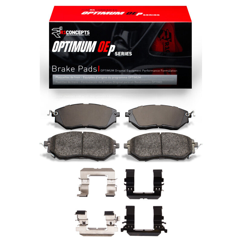 R1 Concepts 2551-1078-01 - RNC2551-1078-01 - R1 15-21 Subaru WRX Front Optimum OE Pads & Hardware Kit - Shipped in Europe - Tuningsupply.com