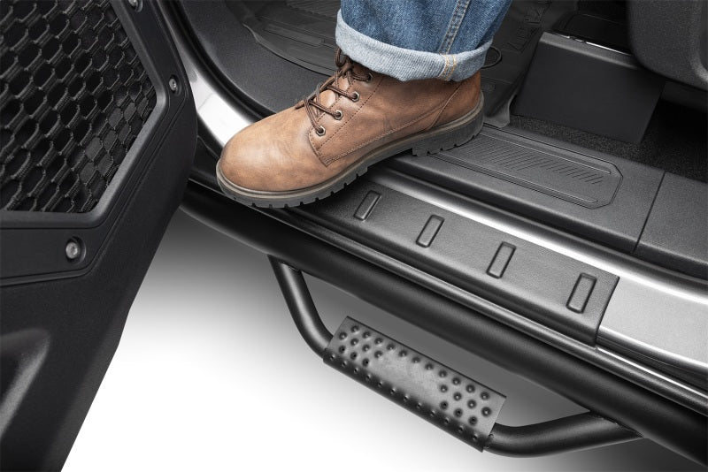 Bushwacker 14130 - BUS14130 - Bushwacker 20-24 Chevrolet/GMC Silverado/Sierra 2500/3500HD CC Trail Armor Rocker Panel - Black - Shipped in Europe - Tuningsupply.com