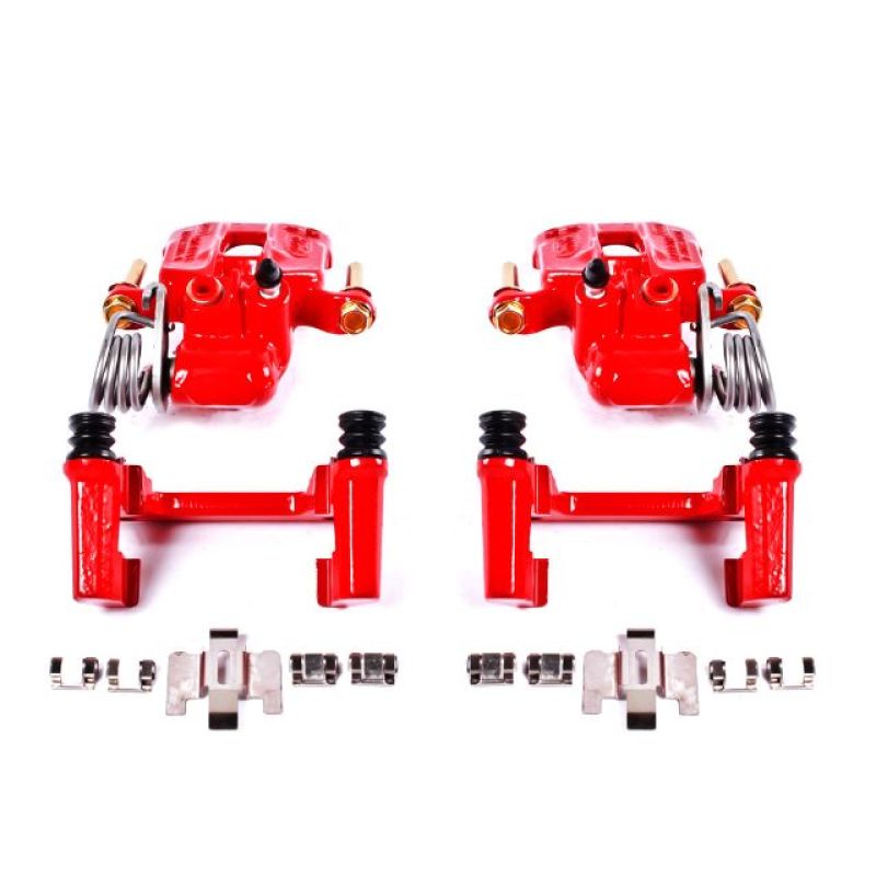 PowerStop S4824 - PSBS4824 - Power Stop 94-04 Ford Mustang Rear Red Calipers w/Brackets - Pair - Shipped in Europe - Tuningsupply.com