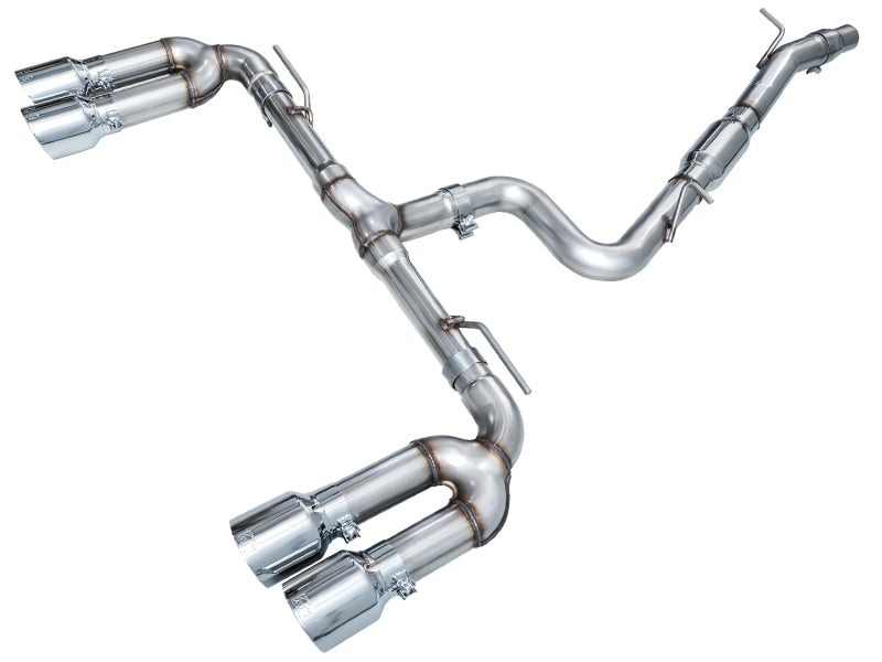AWE Tuning 3020-42897 - AWE3020-42897 - AWE 22-24 Audi 8Y S3 Track Edition Exhaust - Chrome Silver Tips - Shipped in Europe - Tuningsupply.com