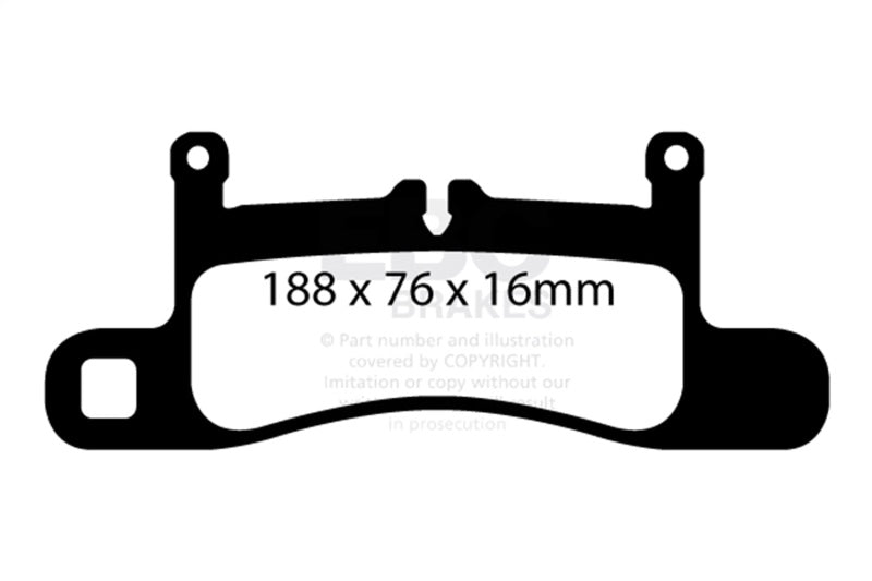 EBC UD1453 - EBCUD1453 - EBC 10-17 Volkswagen Touareg Ultimax OEM Replacement Rear Brake Pads - Shipped in Europe - Tuningsupply.com
