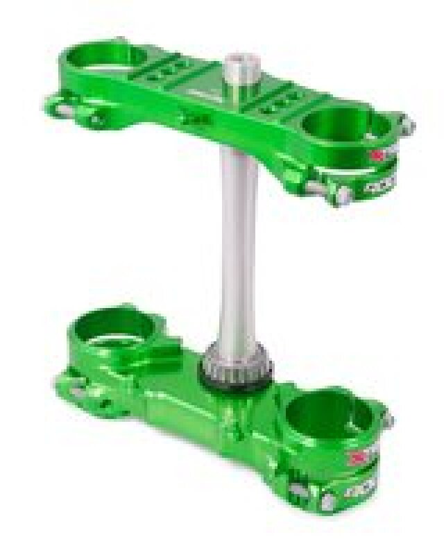 XTrig 501330401201 - XTR501330401201 - XTrig 19+ Kawasaki KX 250 4T/ KX 450 4T ROCS Tech Triple Clamp 23 mm. Offset M12 - Green - Shipped in Europe - Tuningsupply.com