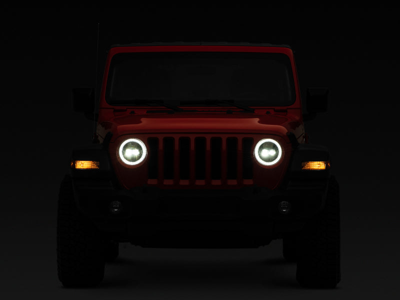 Raxiom J133763 - RAXJ133763 - Raxiom 18-22 Jeep Wrangler JL/JT Axial Series LED Headlights- Black Housing (Clear Lens) - Shipped in Europe - Tuningsupply.com