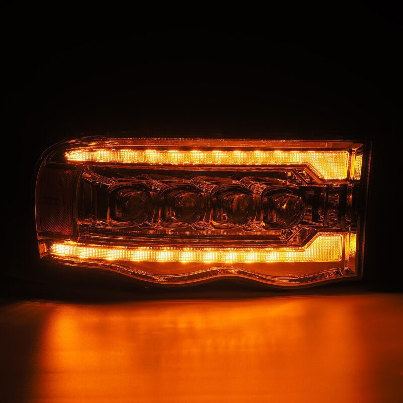 AlphaRex 880565 - ARX880565 - AlphaRex 02-05 Dodge Ram 1500 NOVA LED Proj Headlights Plank Style Chrome w/Activ Light/Seq Signal - Shipped in Europe - Tuningsupply.com