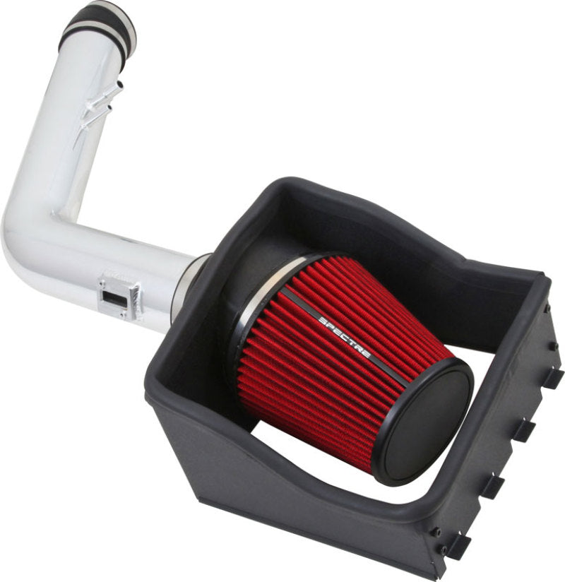 Spectre 9001 - SPE9001 - Spectre 11-14 Ford F250/350 V8-6.2L F/I Air Intake Kit - Polished w/Red Filter - Shipped in Europe - Tuningsupply.com