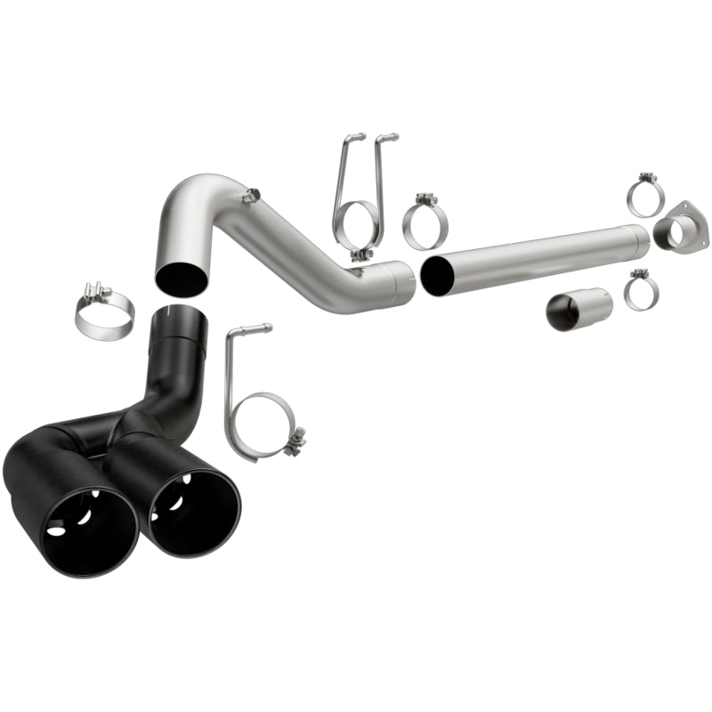 Magnaflow 17068 - MAG17068 - MagnaFlow 08-18 Ford F-250/F-350/F-450 4.6L/6.7 DPF-Back Black 4in Dual Single Rear Exit - Shipped in Europe - Tuningsupply.com