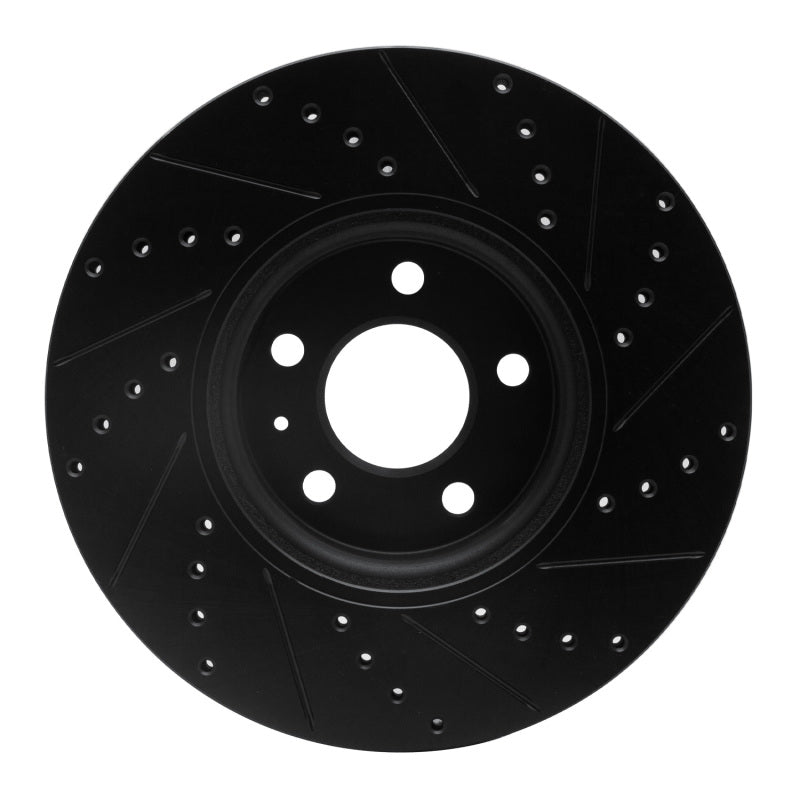 R1 Concepts 633-73065L - RNC633-73065L - R1 2011-2017 Audi A4 Allroad Front Left Drilled & Slotted Black Brake Rotor - Shipped in Europe - Tuningsupply.com