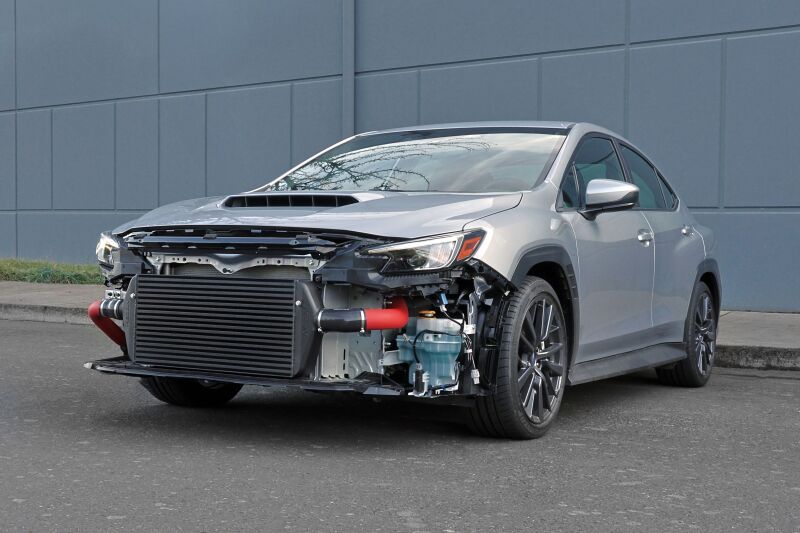 Perrin Performance PSP-ITR-406BK - PERPSP-ITR-406BK - PERRIN 15-26 Subaru WRX/STI Large Size Front Mount Intercooler Core - Black - Shipped in Europe - Tuningsupply.com