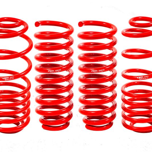 BMR Suspension SP640R - BMRSP640R - BMR 02-09 Trailblazer Lower Springs Set of 4 2in-3in Drop Red - Shipped in Europe - Tuningsupply.com