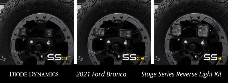 Diode Dynamics DD7356 - DIODD7356 - Diode Dynamics 21-22 Ford Bronco C2 Pro Stage Series Reverse Light Kit - Shipped in Europe - Tuningsupply.com