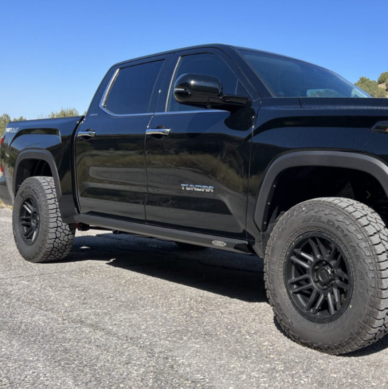 Rock Slide Engineering - RSEBD-SL-100-TUNP - Rock Slide Engineering 22-24 Toyota Tundra Rock Sliders Passenger Side Black Pwdercoat Steel - Shipped in Europe - Tuningsupply.com