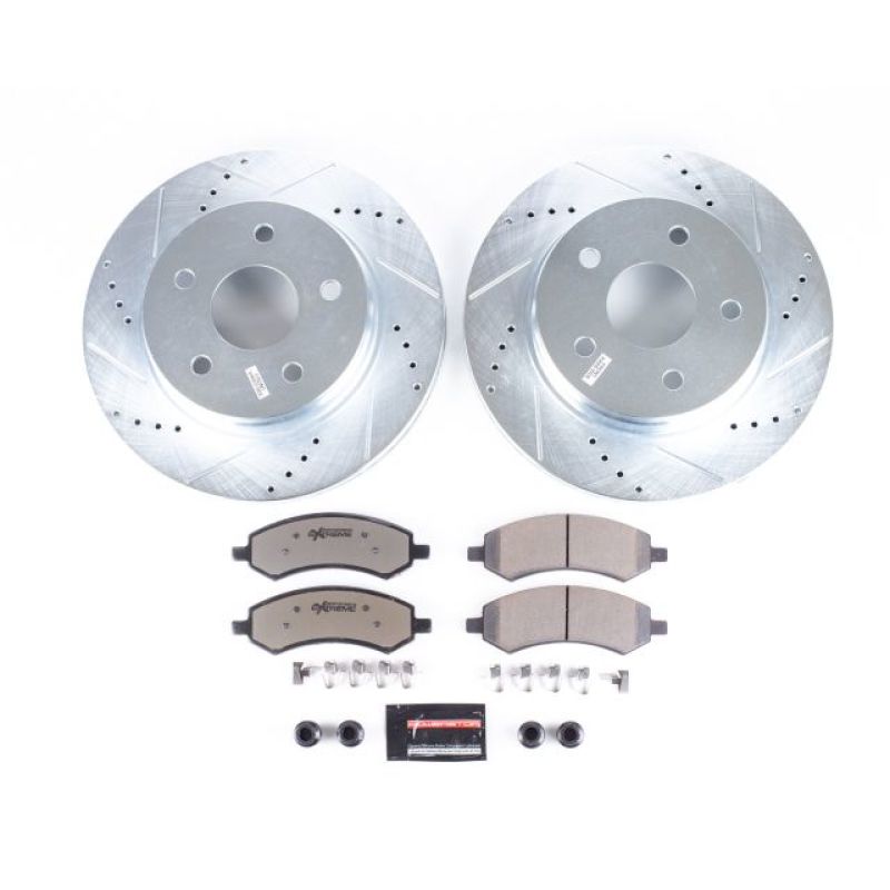 PowerStop K2163-36 - PSBK2163-36 - Power Stop 11-18 Ram 1500 Front Z36 Truck & Tow Brake Kit - Shipped in Europe - Tuningsupply.com