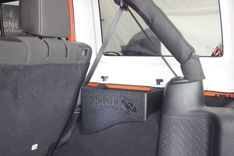 Fishbone Offroad FB25081 - FBOFB25081 - Fishbone Offroad 07-18 Jeep Wrangler JK 4 DR WheelWell Storage Bin - Black Textured Powdercoat Steel - Shipped in Europe - Tuningsupply.com