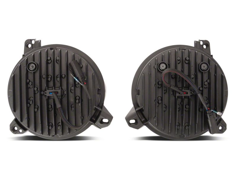 Raxiom J171705 - RAXJ171705 - Raxiom 18-23 Jeep Wrangler JL Axial Series 9-In Angel Eye LED Headlights- Black Housing (Clear Lens) - Shipped in Europe - Tuningsupply.com