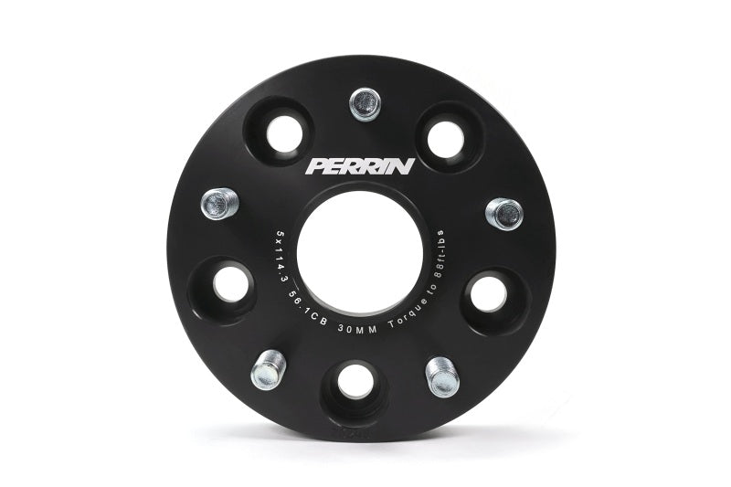 Perrin Performance PSP-WHL-030BK - PERPSP-WHL-030BK - PERRIN Subaru 30mm Wheel Spacers 5x114.3 BP w/56mm Hub - Black - Shipped in Europe - Tuningsupply.com