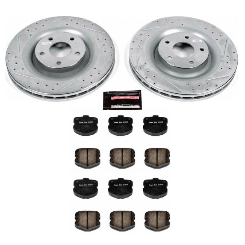 PowerStop K1444 - PSBK1444 - Power Stop 06-13 Chevrolet Corvette Front Z23 Evolution Sport Brake Kit - Shipped in Europe - Tuningsupply.com