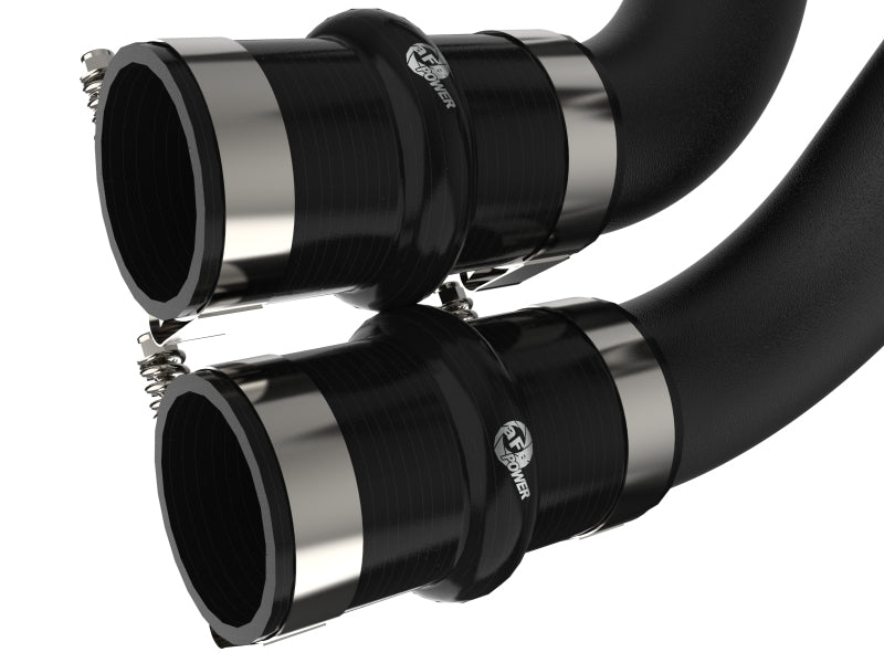 aFe 46-20518-B - AFE46-20518-B - aFe 21-22 Ford F-150/Raptor V6-3.5L (tt) BladeRunner 2.5in Aluminum Hot Charge Pipe Black - Shipped in Europe - Tuningsupply.com