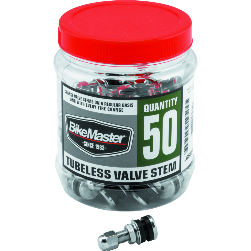 BikeMaster 151412 - BKM151412 - BikeMaster Valve Stem Chrome Tubeless Tub 50 - Shipped in Europe - Tuningsupply.com