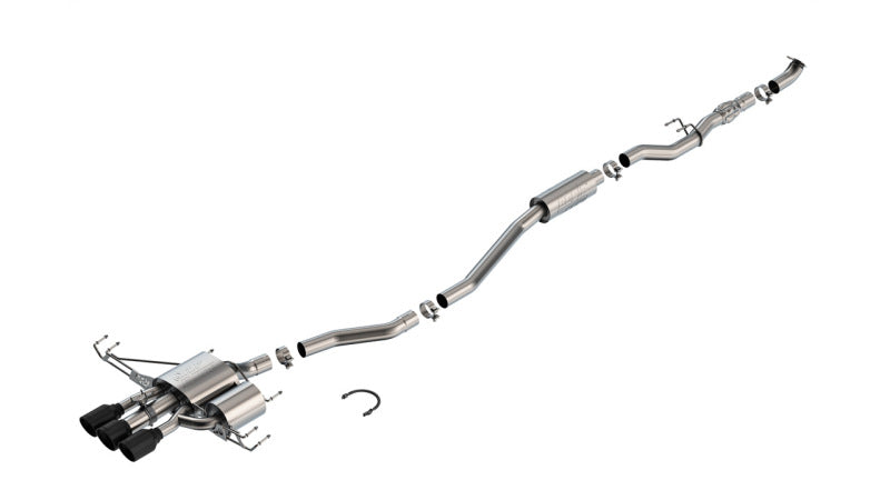Borla 140986CB - BOR140986CB - Borla 2024 Acura Integra Type S ATAK Cat-Back Exhaust System - Coated Black - Shipped in Europe - Tuningsupply.com