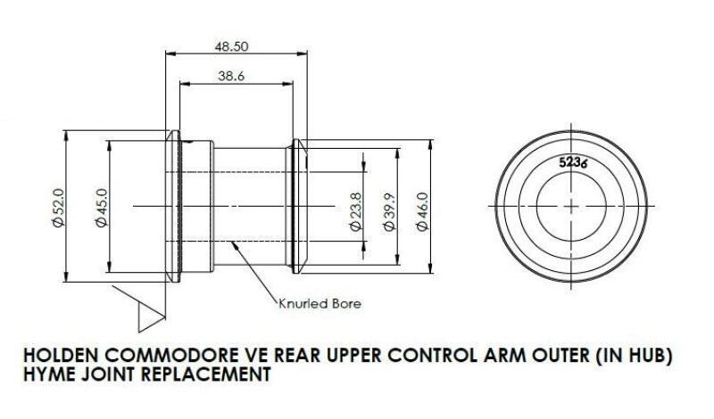 Superpro SPF5236K - SPRSPF5236K - SuperPro 2008 Pontiac G8 Rear Upper Control Arm Outer Bushing Set - Shipped in Europe - Tuningsupply.com