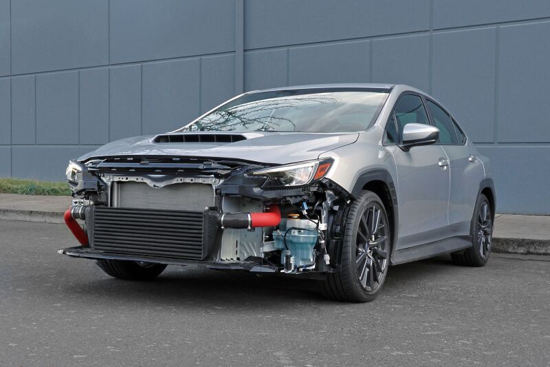 Perrin Performance PSP-ITR-400BK - PERPSP-ITR-400BK - PERRIN 02-26 Subaru WRX/STI Standard Size Front Mount Intercooler Core - Black - Shipped in Europe - Tuningsupply.com