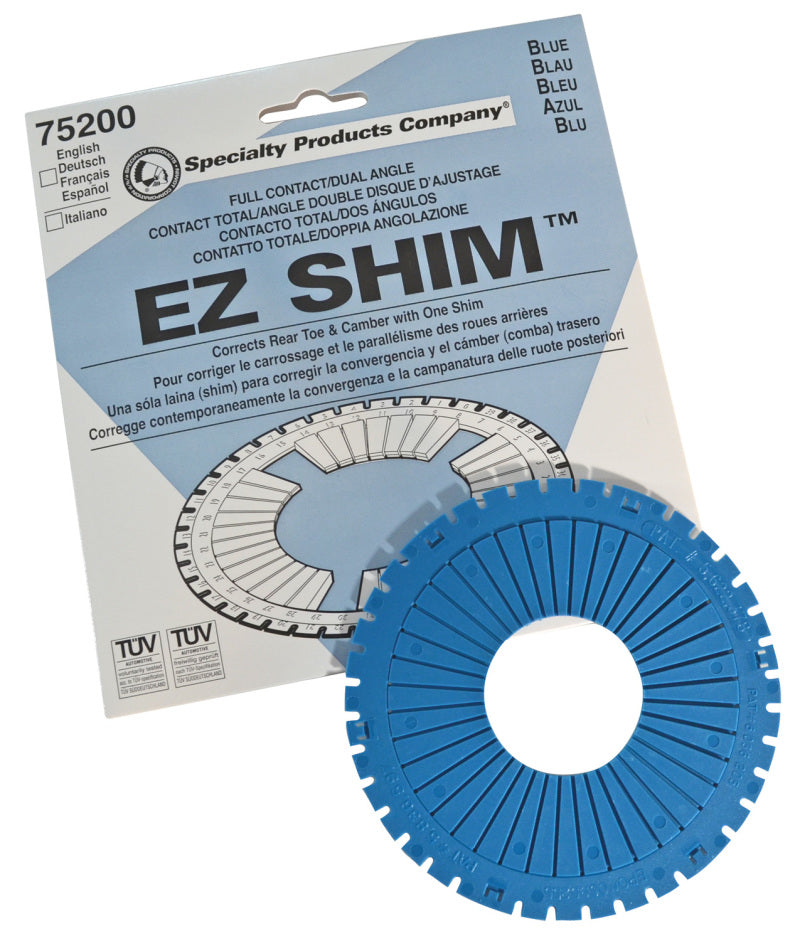 SPC Performance 75200 - SPC75200 - SPC Performance EZ Shim Dual Angle Camber/Toe Shim (Blue) - Shipped in Europe - Tuningsupply.com