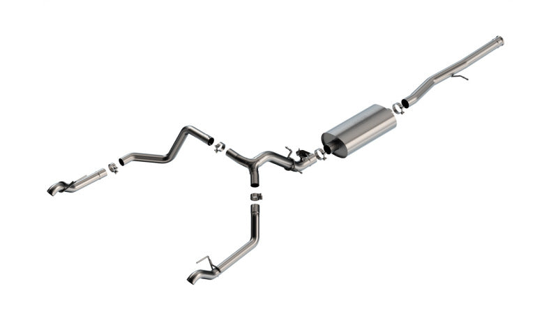 Borla 140990 - BOR140990 - Borla 2024 Chevy Silverado 1500 6.2L V8 Touring Catback Exhaust (Use Fact Fascia Tips) - Shipped in Europe - Tuningsupply.com