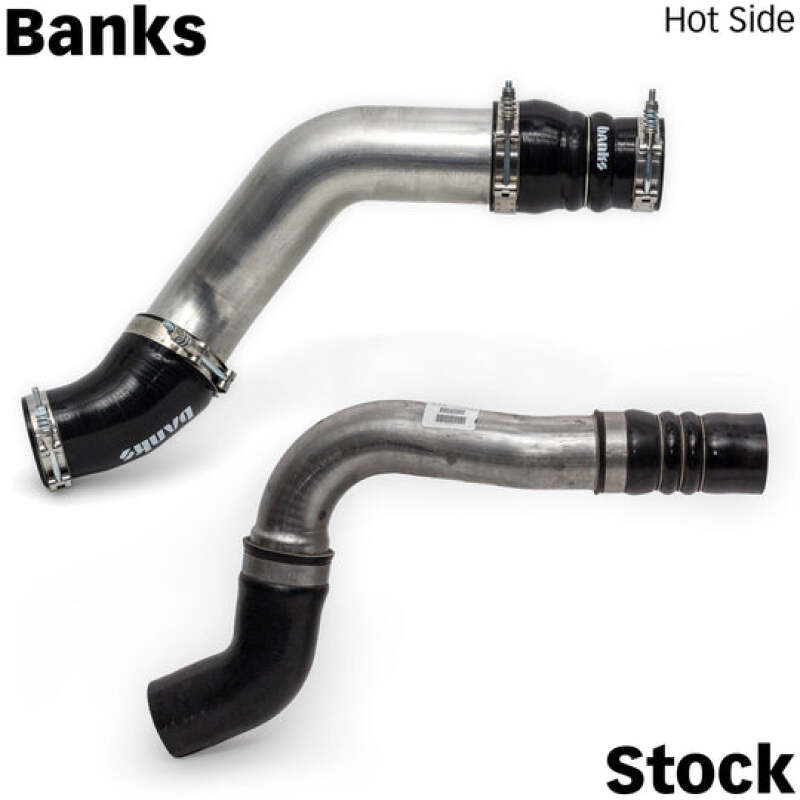 Banks Power 26006 - GBE26006 - Banks Power 19-21 Ram 2500/3500 6.7L Cummins Boost Tube Upgrade Kit - Red Raw Finish - Shipped in Europe - Tuningsupply.com