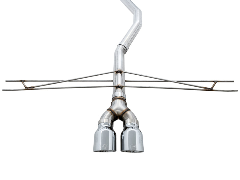 AWE Tuning 3020-32052 - AWE3020-32052 - AWE Tuning 2016+ Honda Civic Si Track Edition Exhaust w/Front Pipe & Dual Chrome Silver Tips - Shipped in Europe - Tuningsupply.com