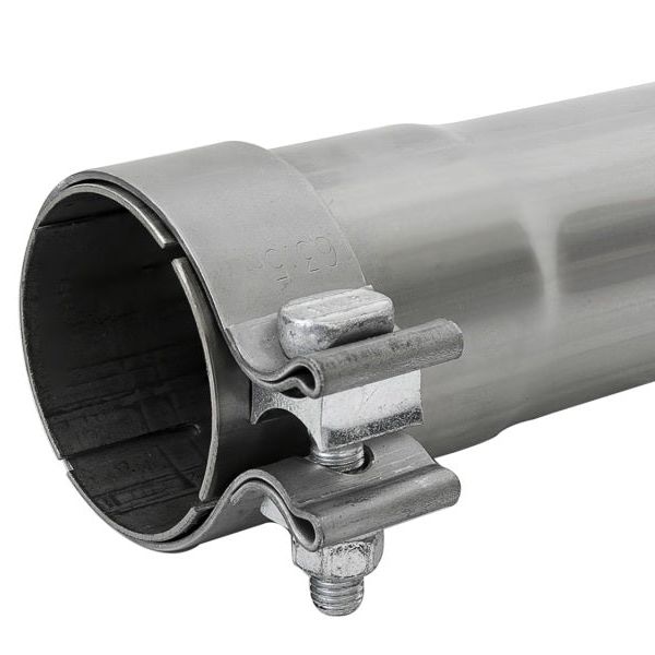 aFe 49M00035 - AFE49M00035 - aFe MACH Force-Xp 409 SS Muffler Pipe 2.5in. Inlet/Outlet / 14in. Body / 20in. Length - Shipped in Europe - Tuningsupply.com