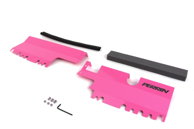 Perrin Performance PSP-ENG-512-2HP - PERPSP-ENG-512-2HP - PERRIN 15-21 Subaru WRX/STI Radiator Shroud (Without OEM Intake Scoop) - Hyper Pink - Shipped in Europe - Tuningsupply.com