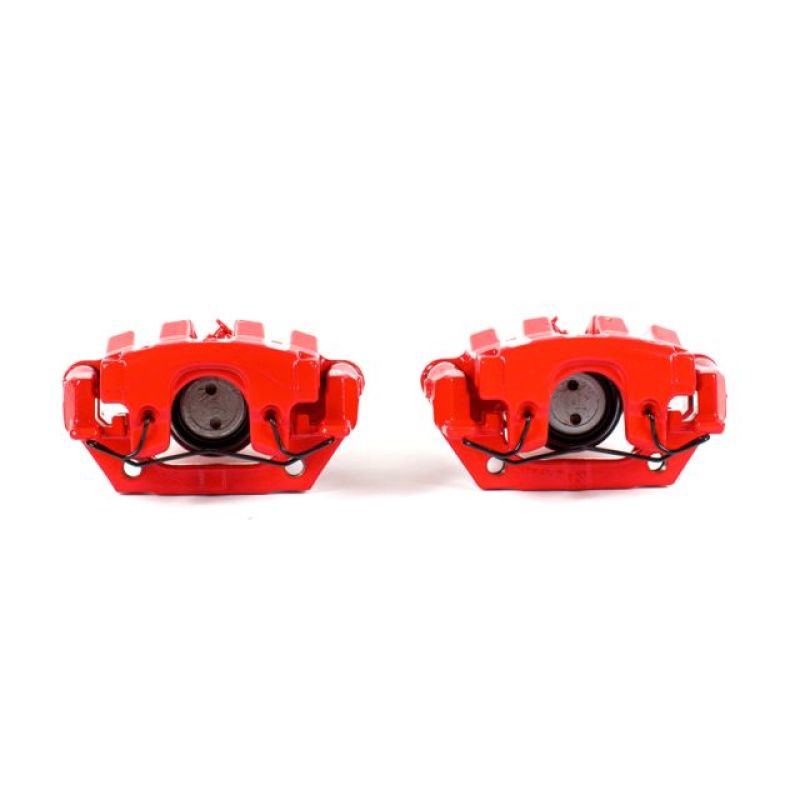 PowerStop S5050 - PSBS5050 - Power Stop 06-09 Pontiac Solstice Rear Red Calipers w/Brackets - Pair - Shipped in Europe - Tuningsupply.com