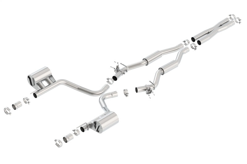 Borla 140640 - BOR140640 - Borla 2015 Dodge Challenger SRT/392 Hemi 6.4L V8 S-TYPE Catback Exhaust w/ Valves Factory Bezel - Shipped in Europe - Tuningsupply.com