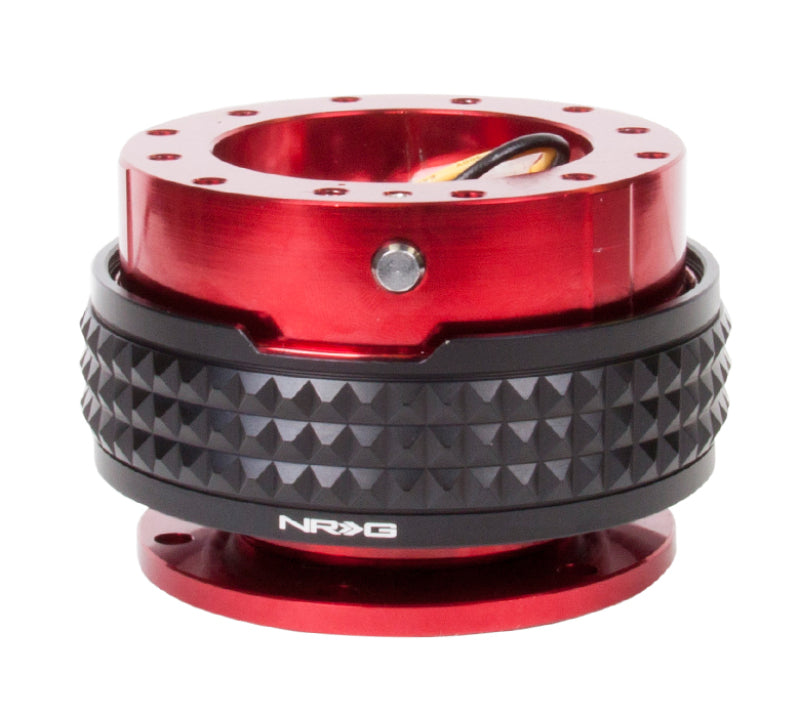 NRG SRK-210RD/BK - NRGSRK-210RD/BK - NRG Quick Release Kit - Pyramid Edition - Red Body / Black Pyramid Ring - Shipped in Europe - Tuningsupply.com