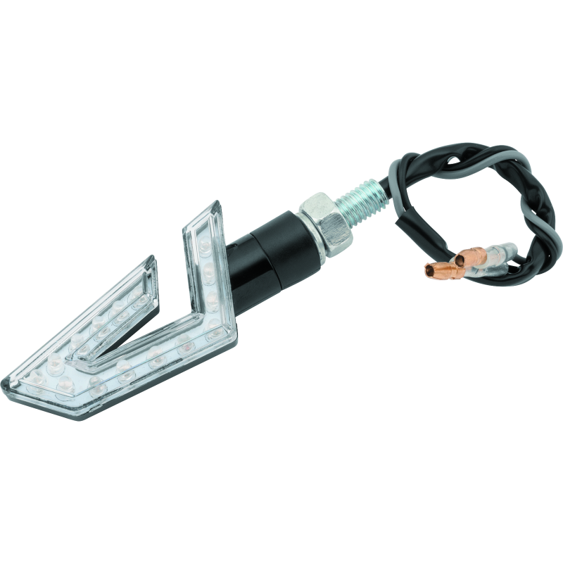 BikeMaster 266286 - BKM266286 - BikeMaster LED Director Turn Signals Pair - Black/Amber - Shipped in Europe - Tuningsupply.com