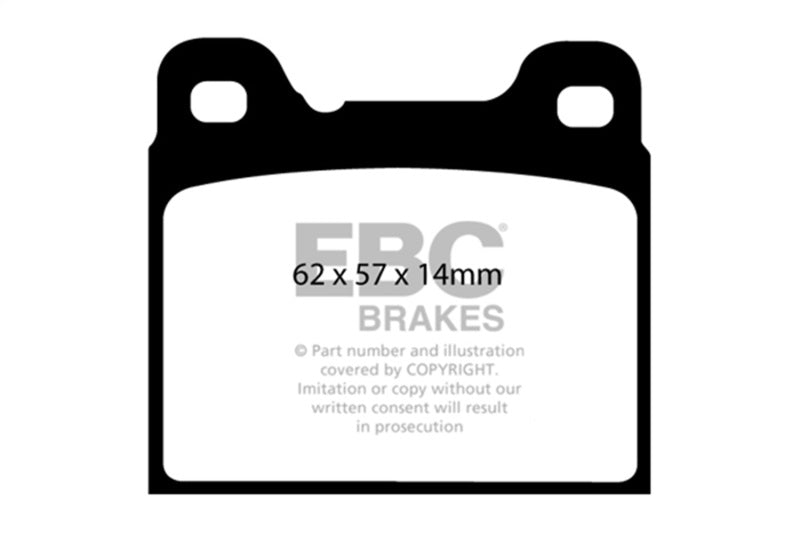 EBC DP31043C - EBCDP31043C - EBC 91-93 Volvo 740 2.3 (ABS) (Girling) Redstuff Rear Brake Pads - Shipped in Europe - Tuningsupply.com