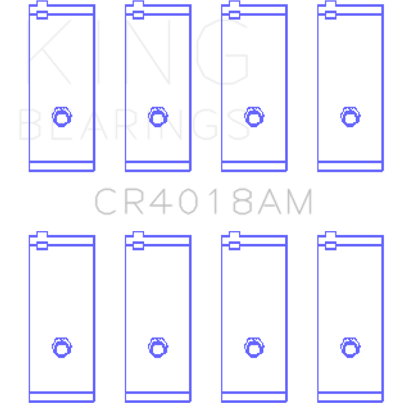 King Engine Bearings GCR4018AM - KINGCR4018AM - King Engine Bearings Toyota 1S/4S/2SELC/3SFE/3SGELC Connecting Rod Bearing Set - Size STD - Shipped in Europe - Tuningsupply.com