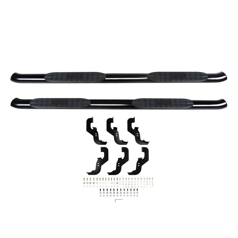 Westin 21-24135 - WES21-24135 - Westin 2019 Chevrolet Silverado/Sierra 1500 Crew Cab Non LD PRO TRAXX 4 Oval Nerf Step Bars - Black - Shipped in Europe - Tuningsupply.com