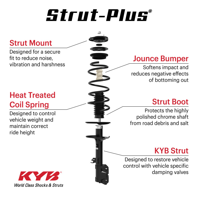 KYB SR4188 - KYBSR4188 - KYB Shocks & Struts Strut Plus Front Left 2008-2012 Honda Accord - Shipped in Europe - Tuningsupply.com