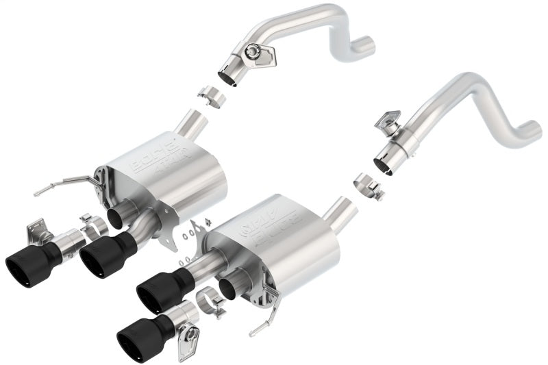 Borla 11856CB - BOR11856CB - Borla 14-18 C7 Corvette Stingray Axle-Back ATAK Exhaust 2.75in To Muffler Dual 2.75in Out 4.25in Tip - Shipped in Europe - Tuningsupply.com