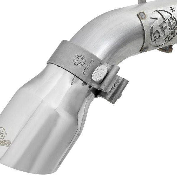 aFe 49-48070-1P - AFE49-48070-1P - aFe MACH Force-Xp Axle-Back Exhaust System w/Polished Tip 18-20 Jeep Wrangler L4-2.0T / V6-3.6L - Shipped in Europe - Tuningsupply.com