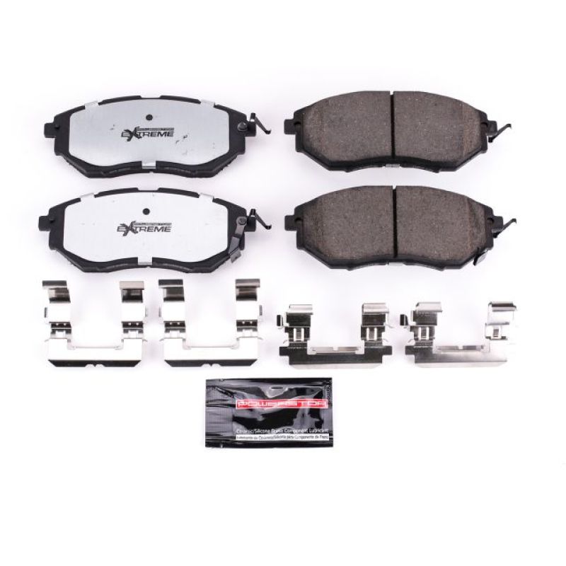 PowerStop Z26-1078 - PSBZ26-1078 - Power Stop 06-07 Subaru B9 Tribeca Front Z26 Extreme Street Brake Pads w/Hardware - Shipped in Europe - Tuningsupply.com