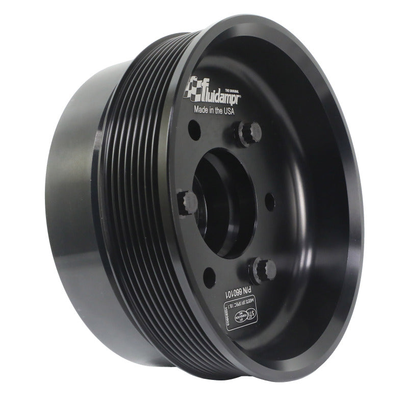 Fluidampr 660101 - FDR660101 - Fluidampr Chevy LSX 6-1/4in Damper w/Single 8 Rib 6.57in Dia Pulley Steel Internally Balanced Damper - Shipped in Europe - Tuningsupply.com