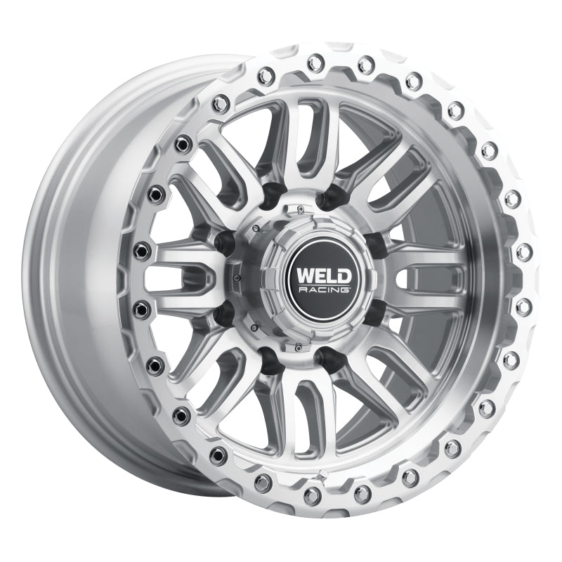 Weld W18579026450 - WELW18579026450 - Weld Off-Road Swift 17x9in - 5x114.3 / 5x127 BP - ET-12 78.1mm CB Gloss Silver Machined Wheel & Ring - Shipped in Europe - Tuningsupply.com