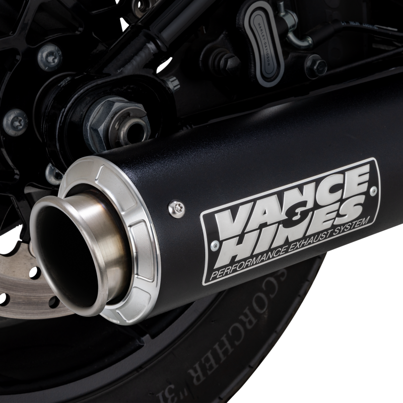 Vance and Hines 46746 - VAH46746 - Vance & Hines 2025 Narrow Tire Softail Supersport Slip-On - Black - Shipped in Europe - Tuningsupply.com