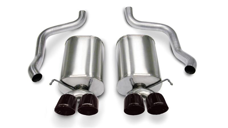 CORSA Performance 14169BLK - COR14169BLK - Corsa 2005-2007 Chevrolet Corvette C6 6.0L V8 Black Sport Axle-Back Exhaust - Shipped in Europe - Tuningsupply.com