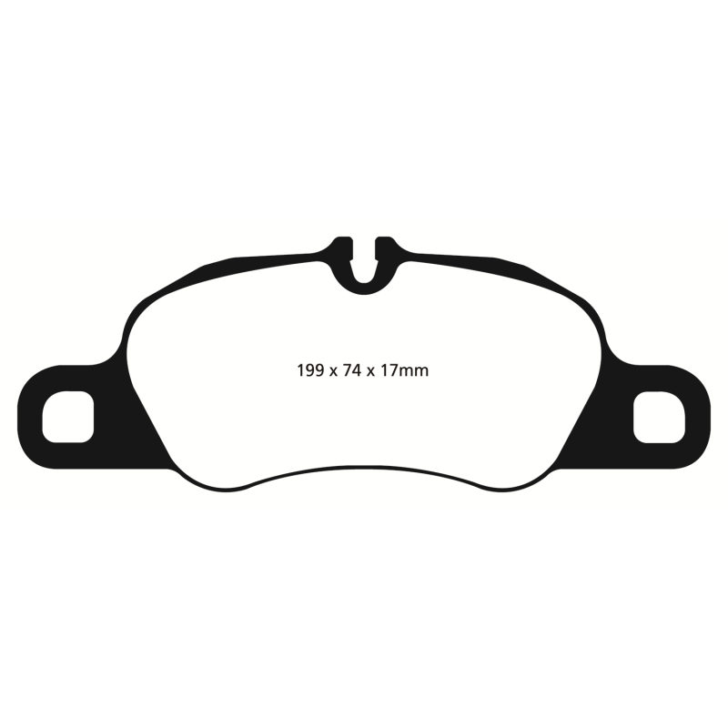 EBC DP32057C - EBCDP32057C - EBC 09-12 Porsche 911 (997) (Cast Iron Rotor only) 3.6 Carrera 2 Redstuff Front Brake Pads - Shipped in Europe - Tuningsupply.com